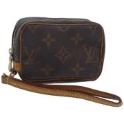 Louis Vuitton Vintage Pre-owned Canvas kuvertvskor Brown, Dam