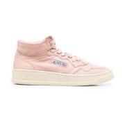 Autry Peach Mid Sneakers Beige, Dam