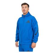 Adidas Blå Z.n.e. sweatshirt med dragkedja Blue, Herr