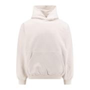 Balenciaga Broderad Logotyp Hoodie Beige, Herr