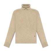 Burberry Ull Turtleneck Beige, Herr