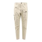 Dsquared2 Cargo byxor med logotyp Beige, Herr