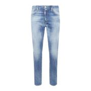 Dsquared2 Klassiska Denim Jeans med Fem Fickor Blue, Herr