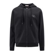 Valentino Bomull VLogo Sweatshirt Black, Herr