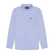 Lyle & Scott Enkel Oxford Skjorta för Män Blue, Herr