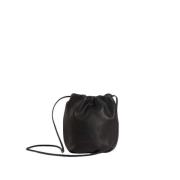 Malababa Mini läder crossbody väska Black, Dam