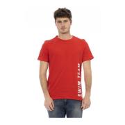 Bikkembergs Front Print T-shirt Beachwear Red, Herr