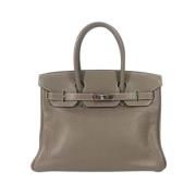 Hermès Vintage Pre-owned Laeder handvskor Gray, Dam