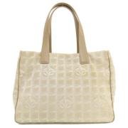 Chanel Vintage Pre-owned Canvas totevskor Beige, Dam