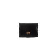 Elisabetta Franchi Mini Axelväska Craquelé Effekt Bs15A31E2 Black, Dam