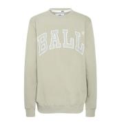 Ball Grön Sweatshirt K. Griffey Stil Beige, Dam