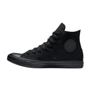 Converse Hög Topp Canvas Sneakers Svart Unisex Black, Dam