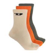 Diesel Trepack strumpor Skm-D-Crew-Sport-Socks Multicolor, Herr