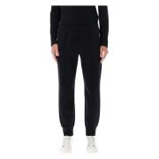 Emporio Armani Svarta Joggers med Dragkedjefickor Black, Herr