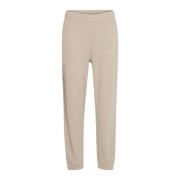 Ball Avslappnade sweatpants med broderade detaljer Beige, Dam