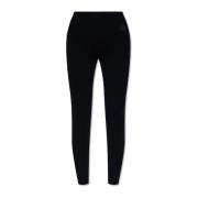 Moncler Räfflade Leggings Blue, Dam