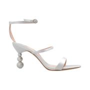 Sophia Webster ‘Rosalind’ klack sandaler i satin White, Dam