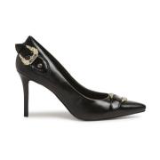 Versace Jeans Couture Svart Häl Skor ***cv Black, Dam