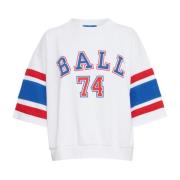 Ball Sportig Sweatshirt med Smart Print White, Dam