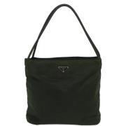 Prada Vintage Pre-owned Tyg totevskor Green, Dam