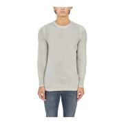 Avant Toi Bomull Crewneck Sweater Gray, Herr