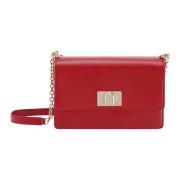 Furla 1927 Crossbody Väska med Kedjesträng Red, Dam