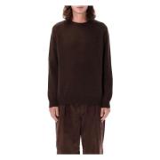 Pop Trading Company Brun Stickad Tröja Sweater Aw24 Brown, Herr