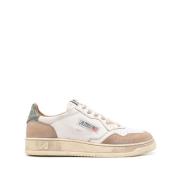 Autry Låga Mocka Vintage Sneakers White, Herr