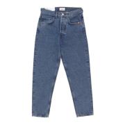 Amish Stone Wash Slim Fit Denim Jeans Blue, Herr