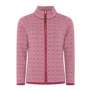 Skovhuus Turtleneck Dragkedja Kofta Sangria Pink, Dam