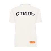 Heron Preston Ctnmb Logo T-Shirt Vit/Svart Kortärmad White, Dam