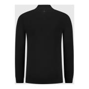 Pure Path Essentiell Stickad Halfzip Tröja Svart Black, Herr