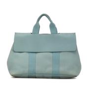 Hermès Vintage Pre-owned Canvas handvskor Blue, Dam