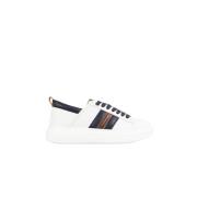 Alexander Smith Eco Wembley Vit Blå Cognac Sneakers White, Herr