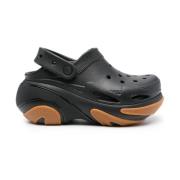 Crocs Svarta Slingback Sandaler med Strukturerad Yta Black, Herr