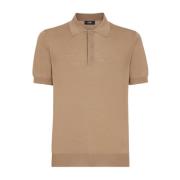 Fendi Brun Ullpolo med FF-detalj Brown, Herr