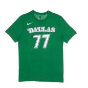 Nike NBA Harwood Classic Luka Doncic T-Shirt Green, Herr