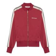 Palm Angels Dragkedja Cardigan Sweatshirt Red, Dam