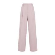 Dries Van Noten Neutrala byxor för kvinnor Aw24 Pink, Dam