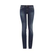 Liu Jo Denim Bottom Up Jeans, Blå Blue, Dam