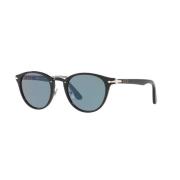 Persol Svart/Blå Solglasögon PO 3108S Black, Unisex