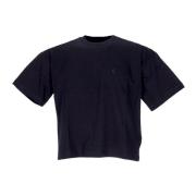 Carhartt Wip Svart Crew Neck T-shirt med Logotyp Black, Dam