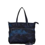 Valentino Vintage Pre-owned Nylon totevskor Blue, Dam