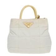 Prada Vintage Pre-owned Tyg prada-vskor White, Dam