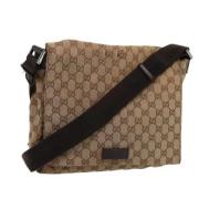 Gucci Vintage Pre-owned Canvas gucci-vskor Beige, Dam