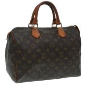 Louis Vuitton Vintage Pre-owned Canvas handvskor Brown, Dam