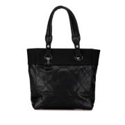 Chanel Vintage Pre-owned Tyg totevskor Black, Dam