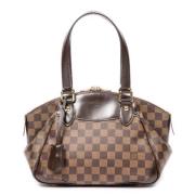 Louis Vuitton Vintage Pre-owned Canvas handvskor Brown, Dam