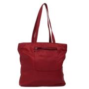 Prada Vintage Pre-owned Nylon prada-vskor Red, Dam