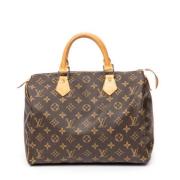 Louis Vuitton Vintage Pre-owned Belagd canvas handvskor Brown, Dam